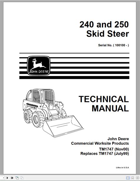 jd 250 skid steer service manual|john deere 250 skid loader.